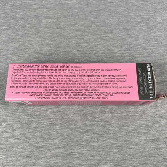 Plugged In POPSI CURLS 1" Interchangeable Cone Barrel T-28 Series - Picture 3 of 8